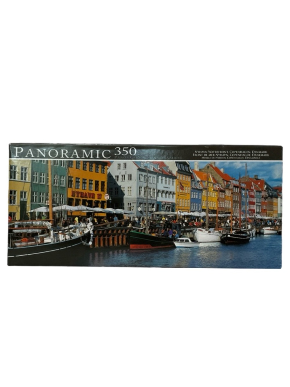 Jigsaw Puzzle - Nyhavn Waterfront, Copenhagen, Denmark, Panoramic 350 piece